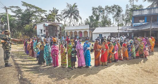 Second phase polls: 80.43% turnout in West Bengal, 73.03% in Assam Second phase polls: 80.43% turnout in West Bengal, 73.03% in Assam