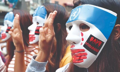 Myanmar anti-coup protesters launch Easter egg strike