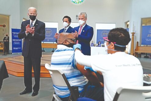 Biden says all adult Americans will be vaccine eligible by Apr 19 Biden says all adult Americans will be vaccine eligible by Apr 19