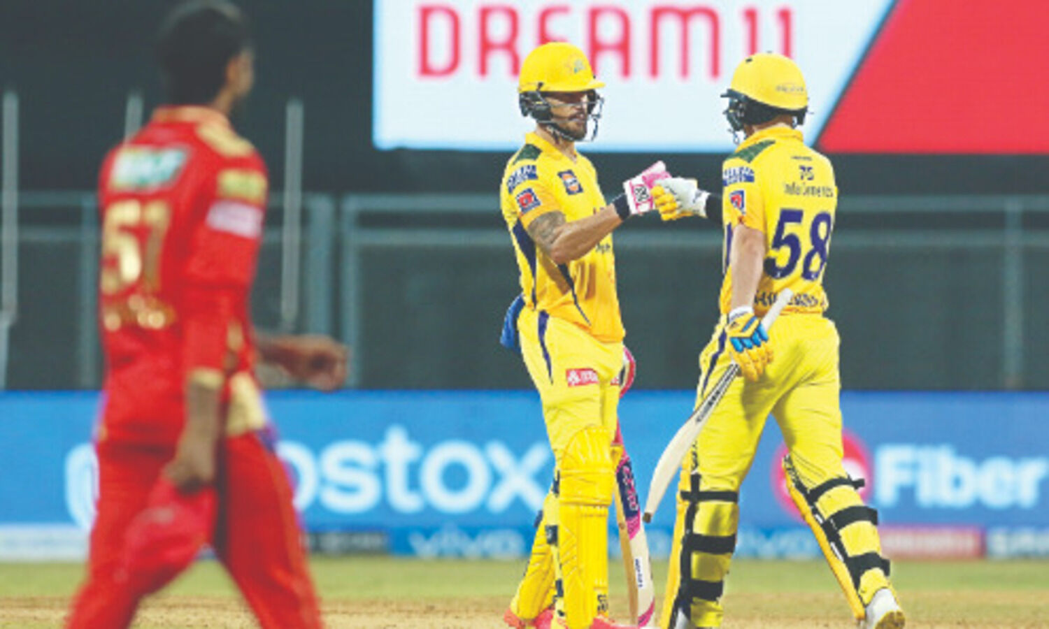 Chahars four-for guides CSK to 6-wicket win over Punjab Kings