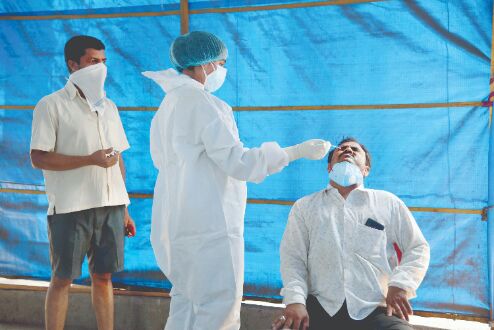 Maha reports highest 1-day spike of 63,729 Covid cases Maha reports highest 1-day spike of 63,729 Covid cases