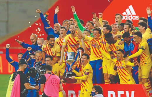 Messi nets 2, Barcelona beat Bilbao 4-0 to win Copa del Rey