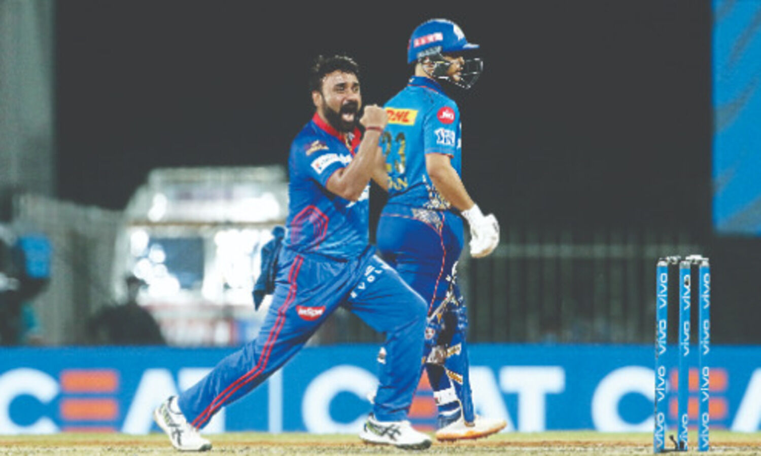 Mishra, Dhawan star in Delhi Capitals six-wicket win over MI