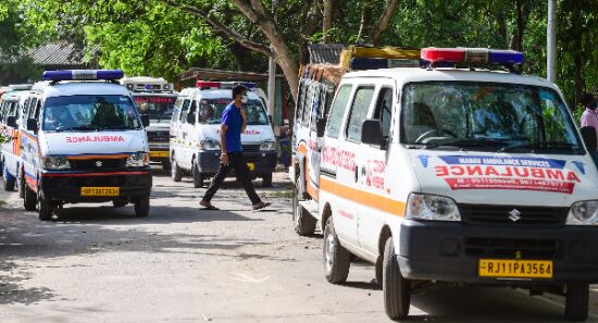 Over 2,550 ambulance calls daily from COVID patients in Delhi for past one week Over 2,550 ambulance calls daily from COVID patients in Delhi for past one week