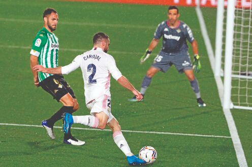 Real Madrid slip in title race after held by Betis to 0-0
