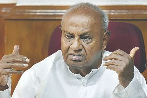 Curtail election victory celebrations to contain COVID spread: Deve Gowda Curtail election victory celebrations to contain COVID spread: Deve Gowda