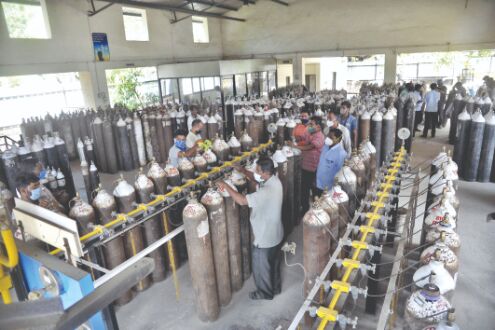 Treat available O2 as critical commodity: Centre to states Treat available O2 as critical commodity: Centre to states
