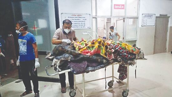 18, including 16 Covid patients, die in Guj hosp fire 18, including 16 Covid patients, die in Guj hosp fire