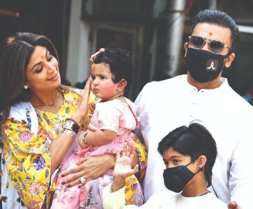 Shilpa Shettys husband, children test positive for COVID-19