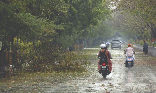 City witnesses sudden change in weather