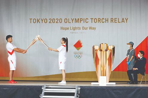 Tokyo Olympic torch relay pulled off streets in Hiroshima