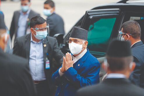K P Oli sworn in as Nepal Prime Minister again K P Oli sworn in as Nepal Prime Minister again