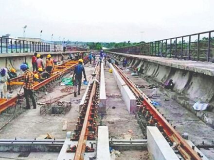 Work begins for installing 3rd rail in Joka-BBD Bag Metro corridor