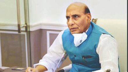 Rajnath reviews COVID relief efforts of armed forces