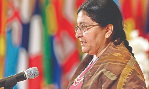 Nepal Prez appeals to India, China to provide COVID-19 vaccines Nepal Prez appeals to India, China to provide COVID-19 vaccines