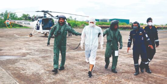 Coast Guard airlifts South Korean from oil tanker ship off Goa Coast Guard airlifts South Korean from oil tanker ship off Goa