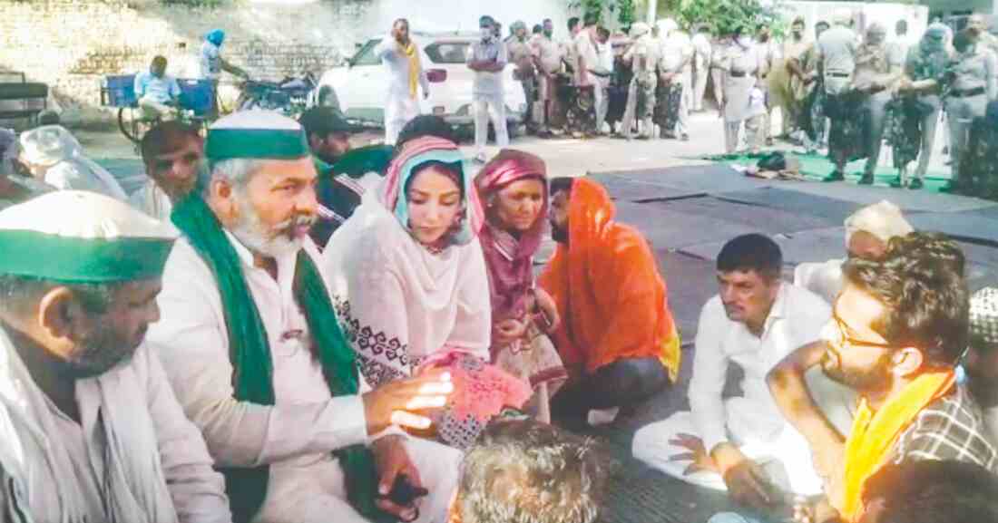 Farmers call off sit-in at Haryana police station after demands met Farmers call off sit-in at Haryana police station after demands met