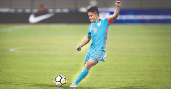 Chhetri one goal off entering   top-10 as India meet Afghanistan