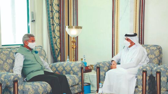 Jaishankar meets Qatars foreign and defence ministers Jaishankar meets Qatars foreign and defence ministers