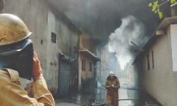 4 workers feared trapped in rubble 4 workers feared trapped in rubble