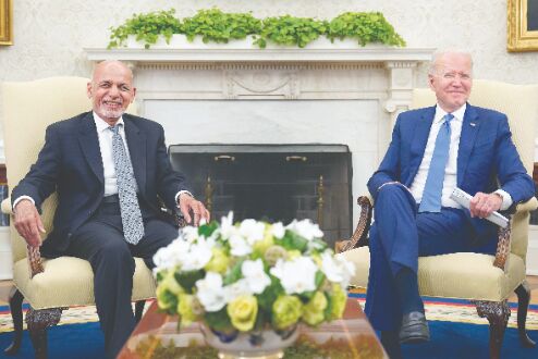 Were going to stick with you: Biden assures Afghan leaders Were going to stick with you: Biden assures Afghan leaders