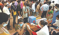 Supply crunch hits Noidas mega vax drive on day one Supply crunch hits Noidas mega vax drive on day one