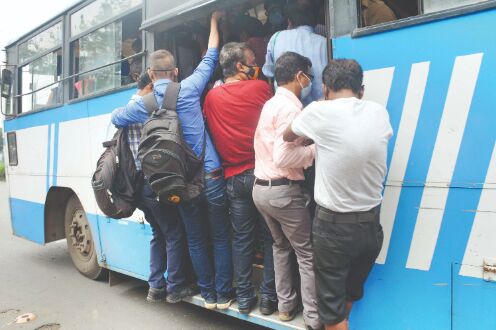 Private buses charging extra fare: Commuters Private buses charging extra fare: Commuters