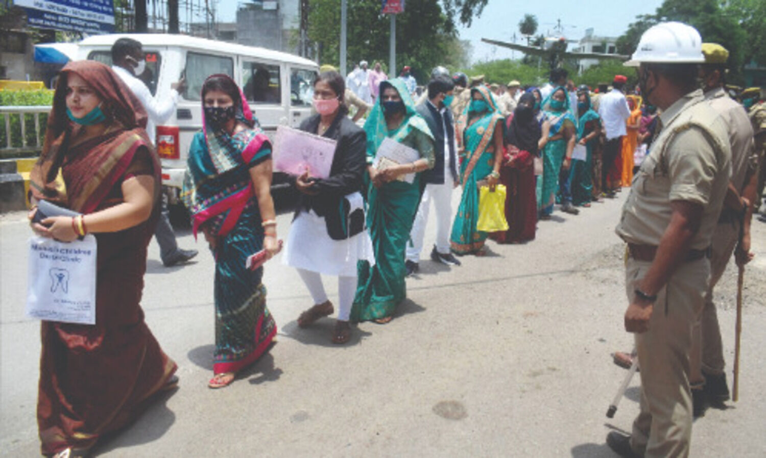 Party-backed candidates won 67 of 75 seats, claims BJP