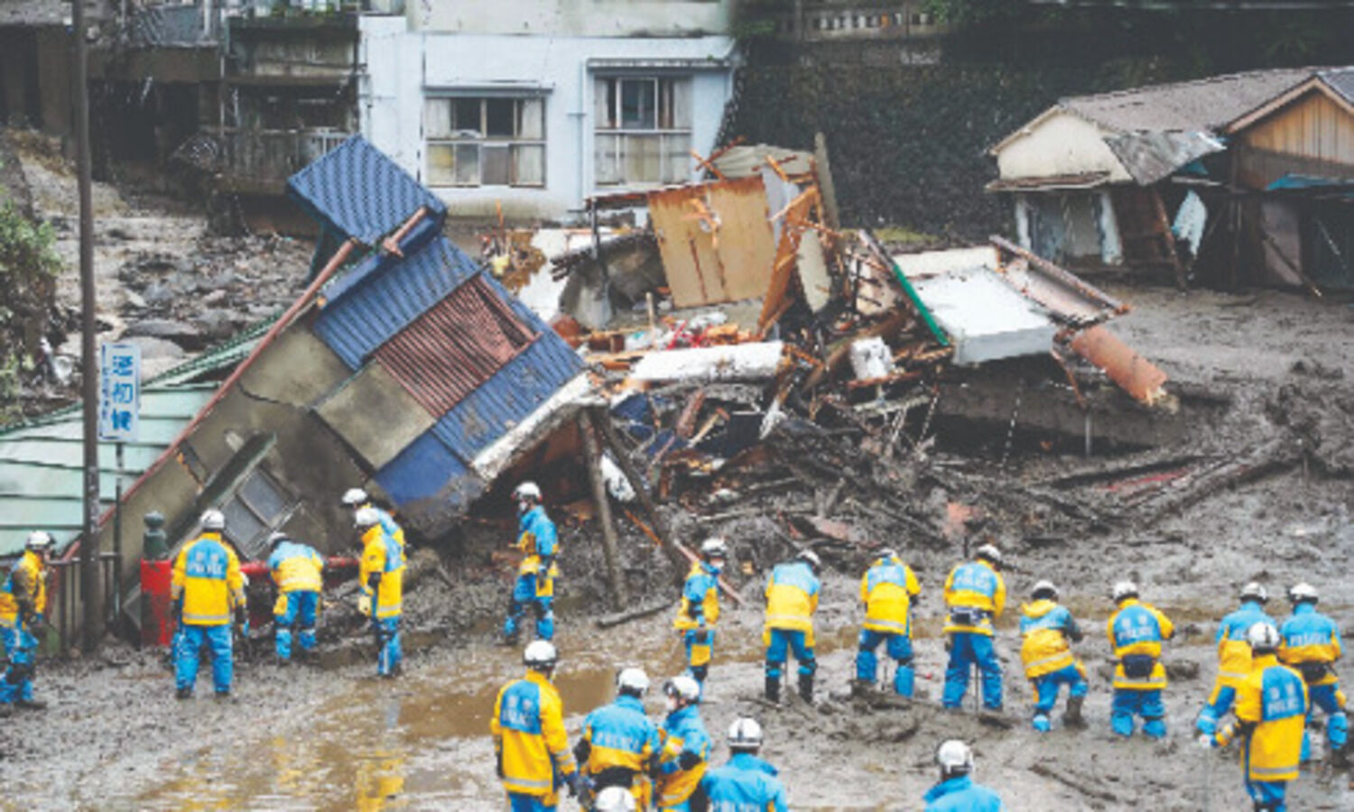 2 dead, 20 missing as mudslide rips through Japan town