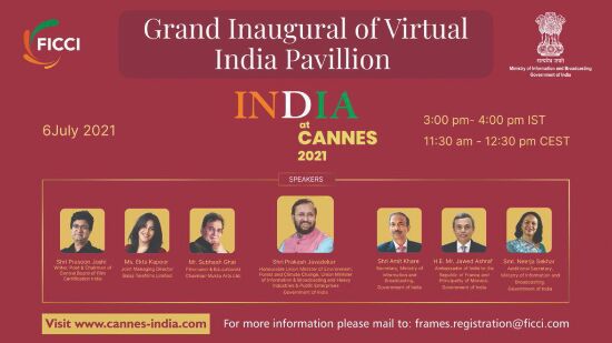 Javadekar to inaugurate virtual India pavilion at Cannes Film Market Javadekar to inaugurate virtual India pavilion at Cannes Film Market