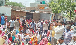 As bulldozers reach Khori village, protesting locals detained on the way to PMs residence As bulldozers reach Khori village, protesting locals detained on the way to PMs residence