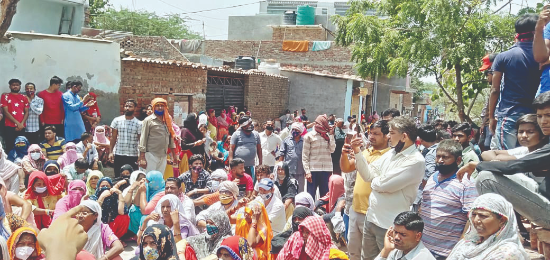 As bulldozers reach Khori village, protesting locals detained on the way to PMs residence As bulldozers reach Khori village, protesting locals detained on the way to PMs residence