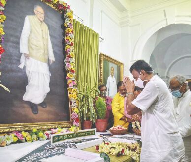 In a first, TMC MLAs garland Jyoti Basus portrait at Assembly In a first, TMC MLAs garland Jyoti Basus portrait at Assembly