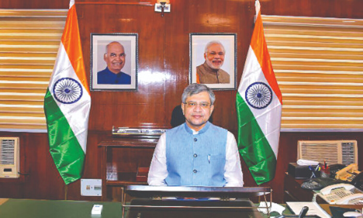 Railway Minister Ashwini Vaishnaw reviews project