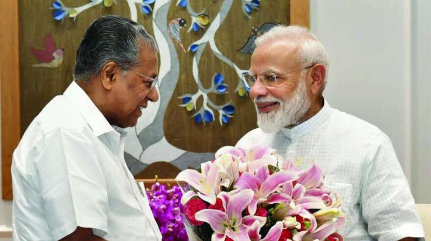 Kerala CM Vijayan meets PM; seeks GST compensation dues clearance Kerala CM Vijayan meets PM; seeks GST compensation dues clearance