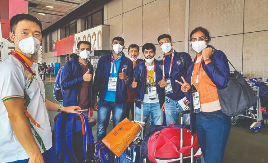 Indias contingent checks in at Tokyo, training from Monday Indias contingent checks in at Tokyo, training from Monday