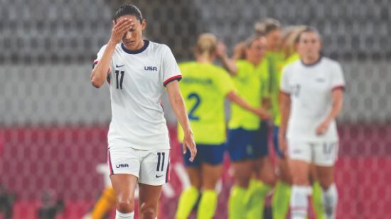 Sweden stun US 3-0 in womens football at Olympics