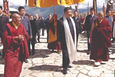 Xi makes 1st visit to Tibetan town bordering Arunachal Pradesh Xi makes 1st visit to Tibetan town bordering Arunachal Pradesh
