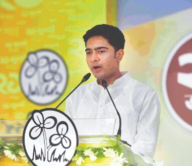 Abhisheks phone tapped before Bengal polls: Cong Abhisheks phone tapped before Bengal polls: Cong