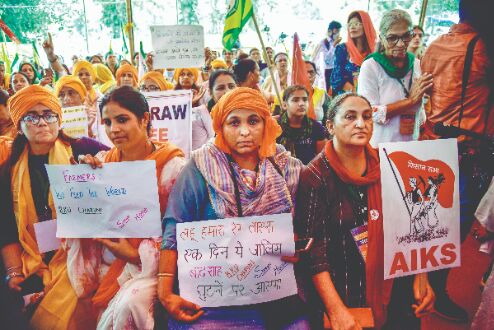 Women demand space for themselves in farm agitation Women demand space for themselves in farm agitation