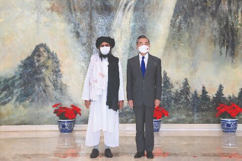 Taliban leader meets Chinese FM Taliban leader meets Chinese FM