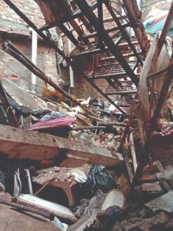 1 killed, another injured in building collapse 1 killed, another injured in building collapse