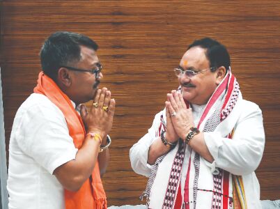 Ex-Manipur Cong chief joins BJP Ex-Manipur Cong chief joins BJP