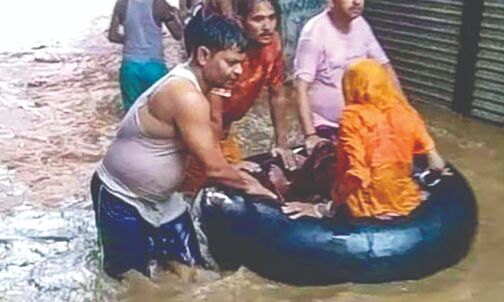 Rain fury in MP: Death toll reaches 12; alert for 23 dists Rain fury in MP: Death toll reaches 12; alert for 23 dists