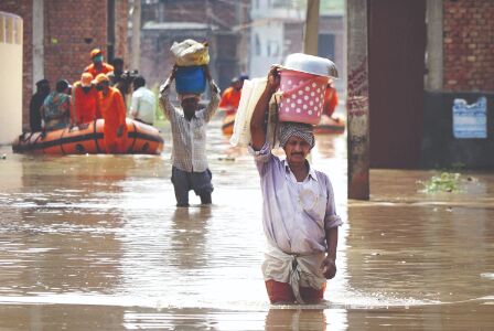 Parts of North India witness heavy to moderate rains