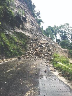 Incessant showers trigger landslides in Hills; one dead Incessant showers trigger landslides in Hills; one dead