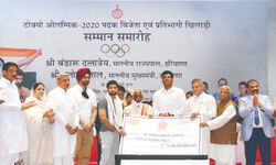 Haryana organises felicitation ceremony for Olympic medal winners Haryana organises felicitation ceremony for Olympic medal winners