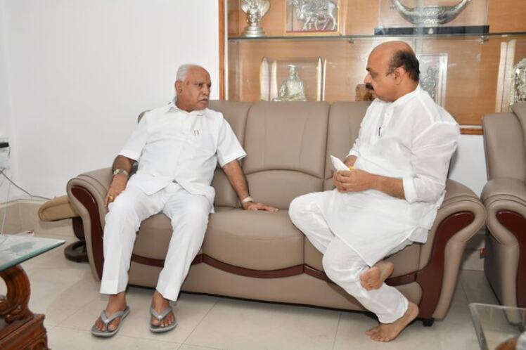 Amid discontent over Cabinet exercise, Ktaka CM holds discussions with Yediyurappa