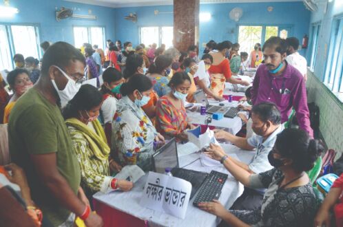70% of total applications received at Duare Sarkar camps was for Lakshmir Bhandar 70% of total applications received at Duare Sarkar camps was for Lakshmir Bhandar