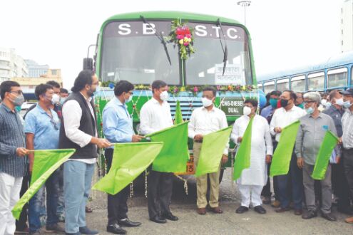 Hakim inaugurates first long distance dual fuel engine bus Hakim inaugurates first long distance dual fuel engine bus